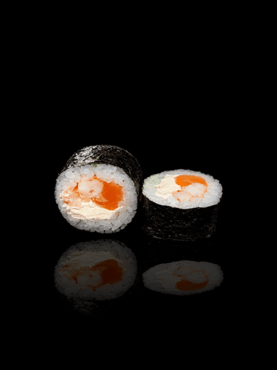 Delicius: salmón, langostino y queso Boom